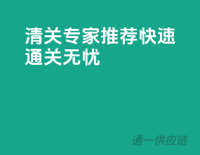 清关专家推荐，快速通关无忧