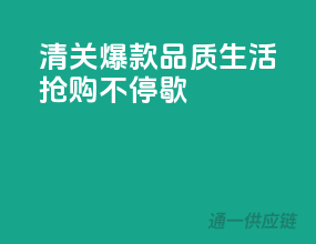 清关爆款，品质生活，抢购不停歇！