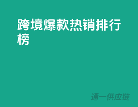 跨境爆款热销排行榜