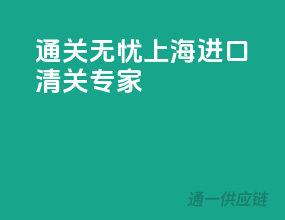 通关无忧，上海进口清关专家