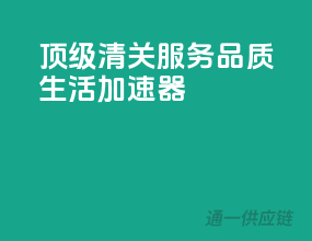 顶级清关服务，品质生活加速器