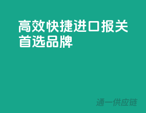 高效快捷，进口报关首选品牌