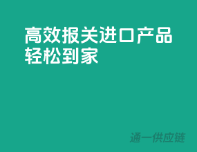 高效报关，进口产品轻松到家