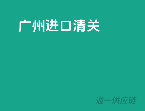 广州 进口清关