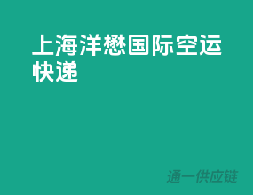 上海洋懋国际空运快递