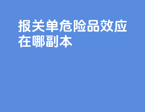 报关单危险品效应在哪 - 副本