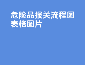 危险品报关流程图表格图片