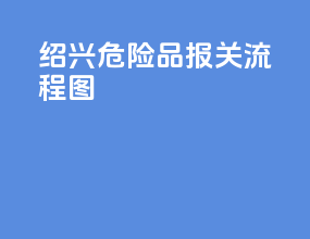 绍兴危险品报关流程图