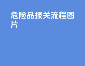 危险品报关流程图片