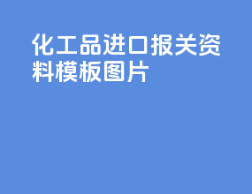 化工品进口报关资料模板图片