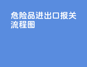危险品进出口报关流程图