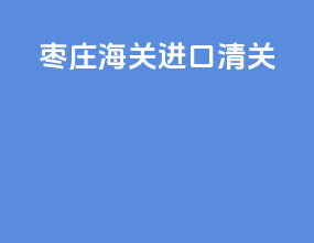 株洲海关进口清关