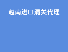 越南ata进口清关代理