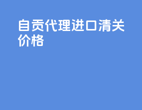 自贡代理进口清关价格