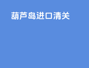 葫芦岛进口清关