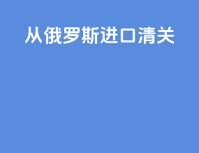 从俄罗斯进口清关