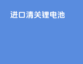 进口清关锂电池