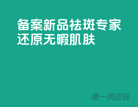 备案新品，祛斑专家，还原无暇肌肤！