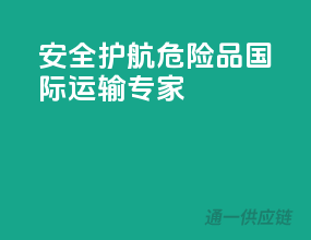 安全护航，危险品国际运输专家