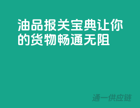 油品报关宝典，让你的货物畅通无阻
