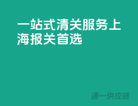 一站式清关服务，上海报关首选