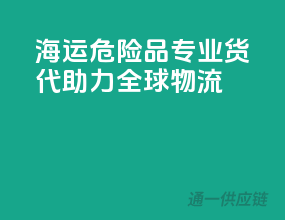 海运危险品，专业货代助力全球物流